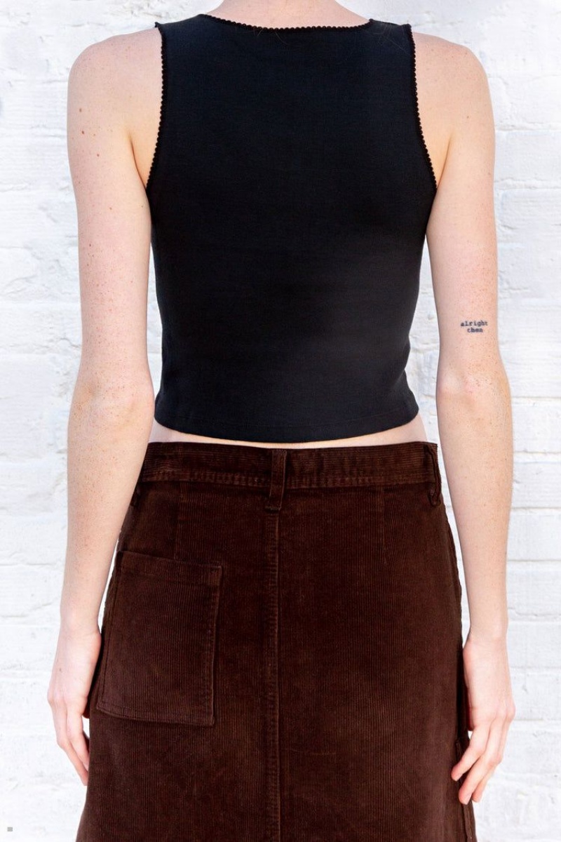 Debardeur Brandy Melville Vicki Noir | XWL-31953680